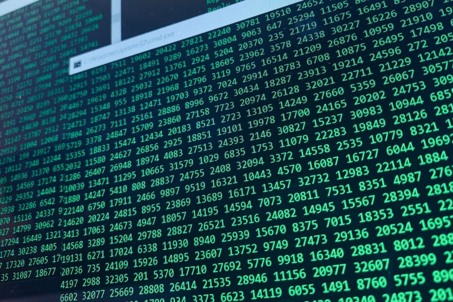 codes on screen